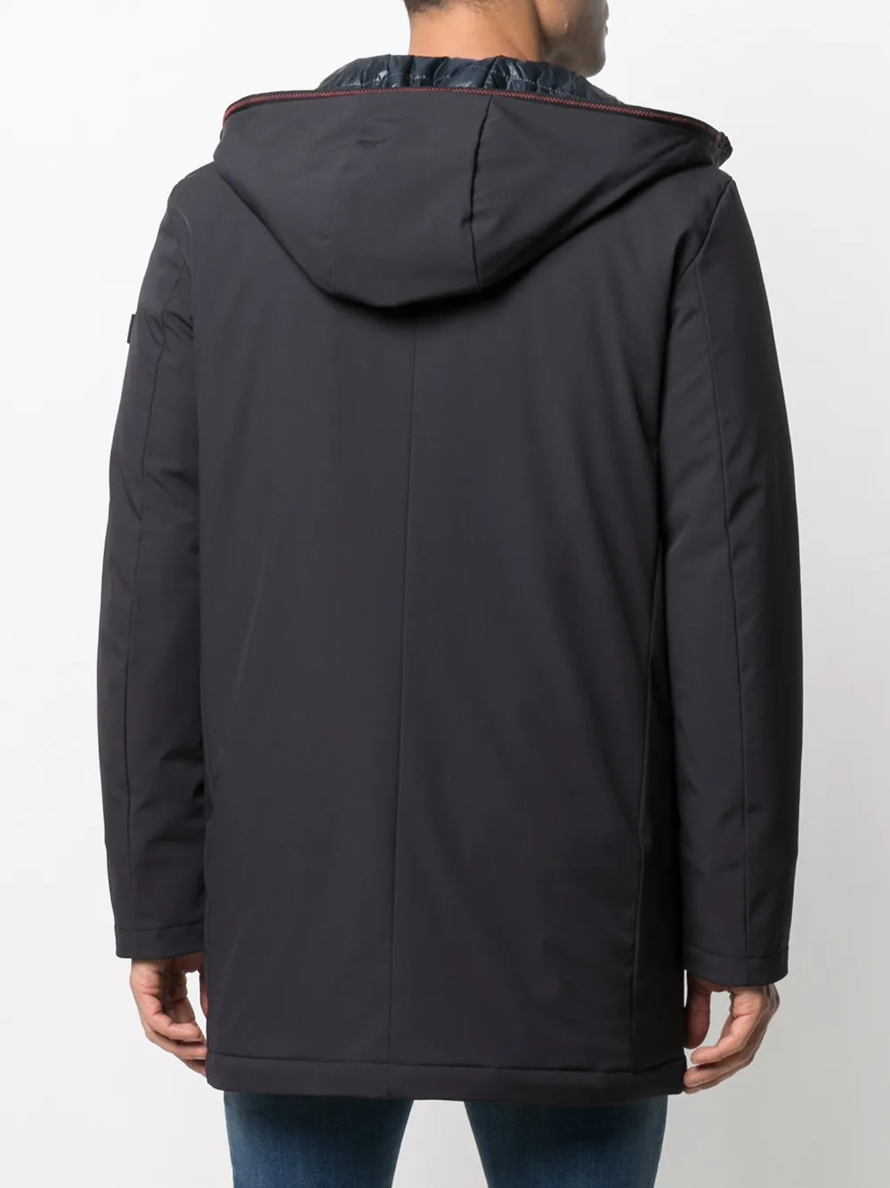 Peuterey Regenjas met logopatch Blauw