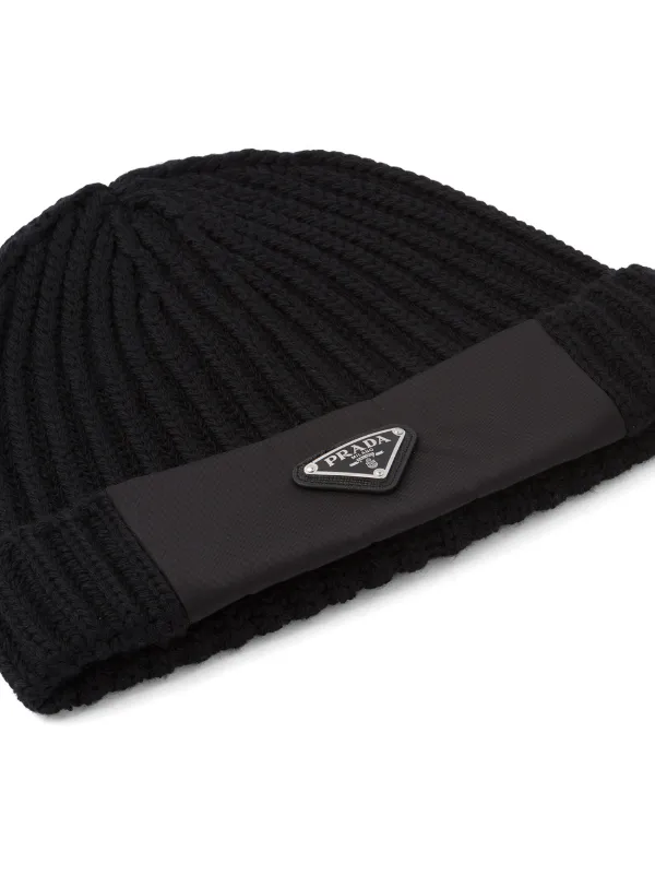 prada ribbed beanie