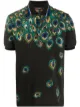 Image 1 of Dolce & Gabbana feather-print piqué polo shirt