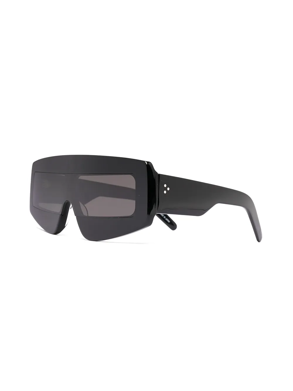 Shop Rick Owens Shield Sunglasses In Black