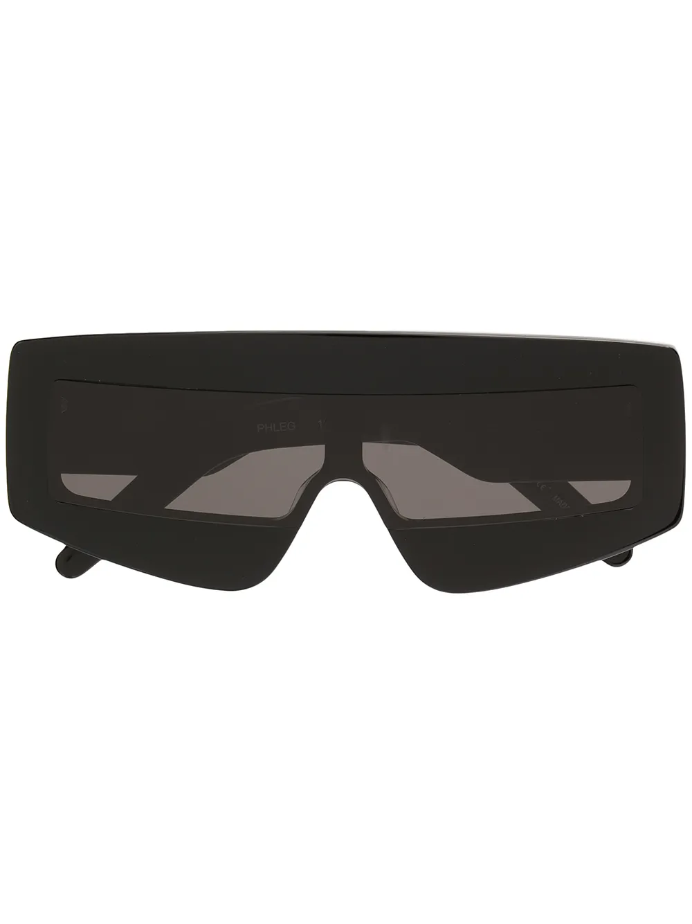 Shop Rick Owens Shield Sunglasses In Black