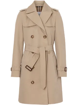 Burberry The Short Islington Trench Coat Brown FARFETCH MD