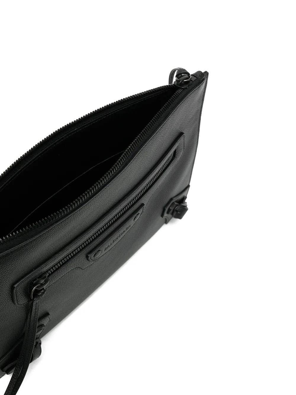 Balenciaga Clutch met rits Zwart
