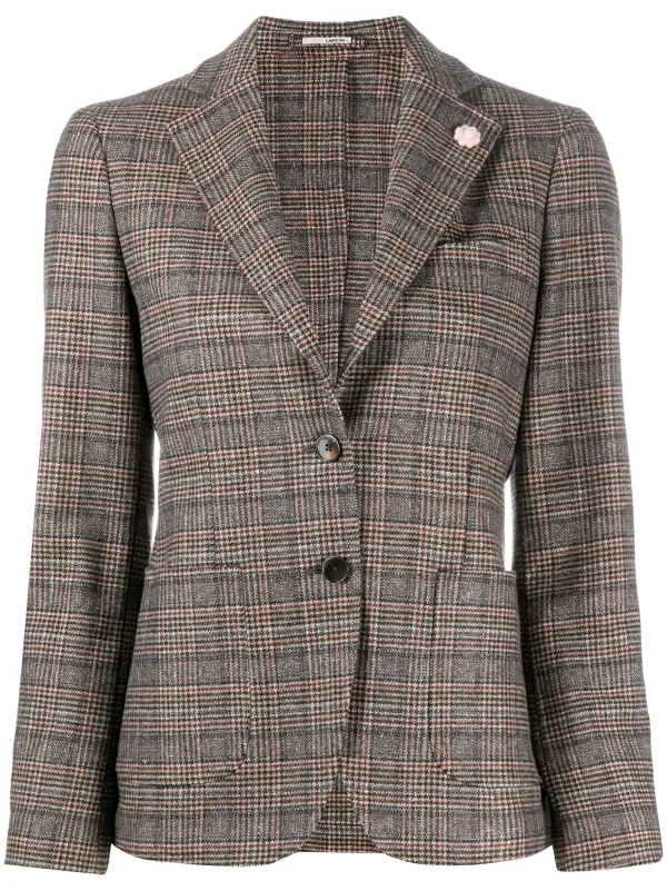 houndstooth check jacket