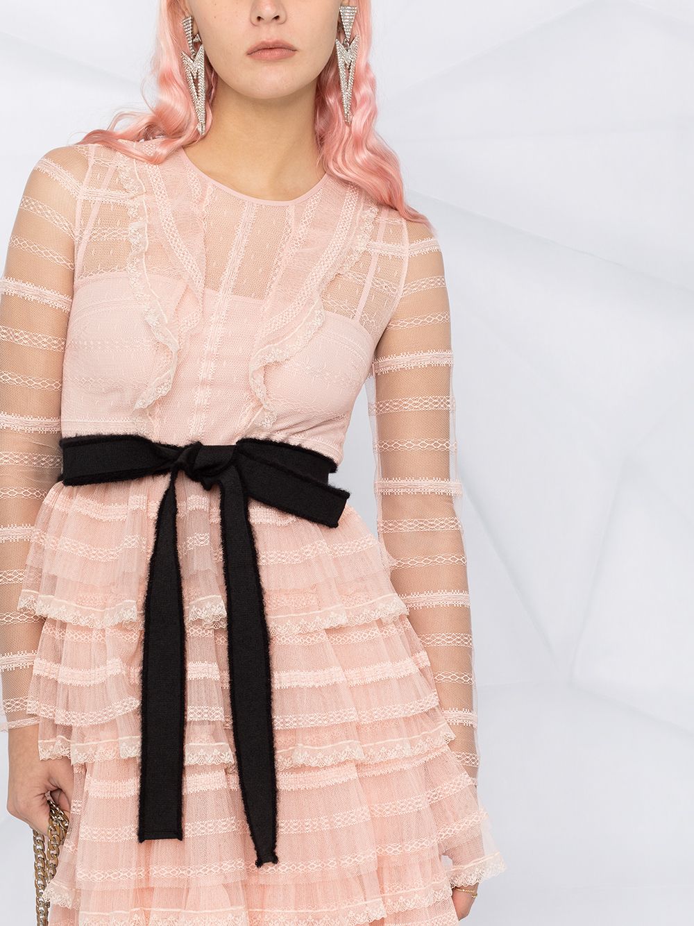 фото Redvalentino длинное ярусное платье