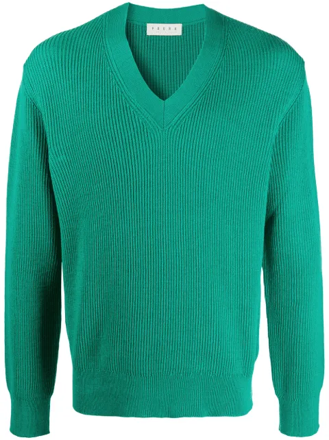 Paura V-neck knitted jumper