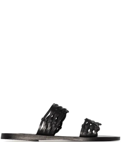 Ancient Greek Sandals Melia woven leather sandals