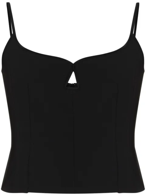 Paris Georgia Marlo sweetheart-neck top