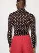 Marine Serre top con estampado de lunas crecientes