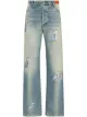 Image 1 of Heron Preston bird-embroidered straight-leg trousers