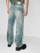 Heron Preston bird-embroidered straight-leg trousers