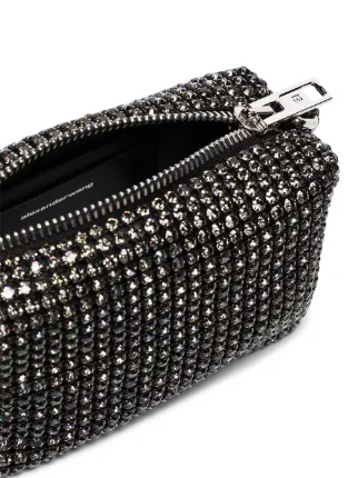 Black Heiress crystal rhinestone pouch bag展示图