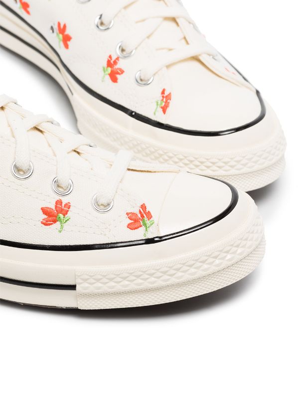 floral low top converse