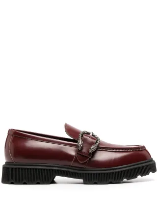 Gucci polished buckle-fastening loafers 