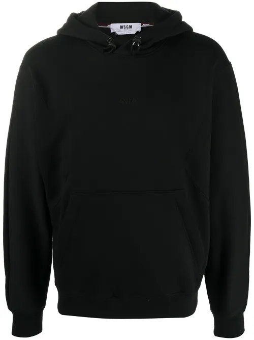 MSGM hoodie à logo brodé - Noir - MSGM - Modalova