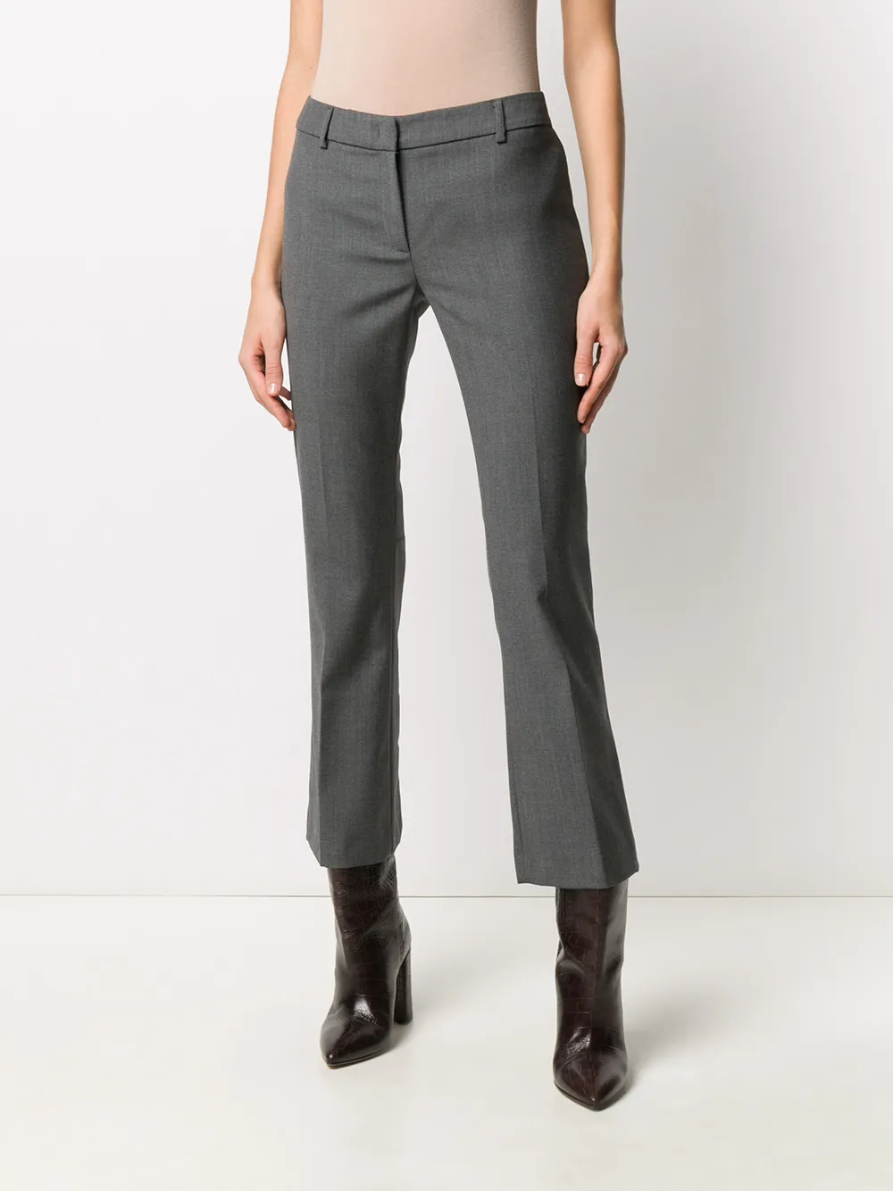 L'Autre Chose Cropped pantalon Grijs