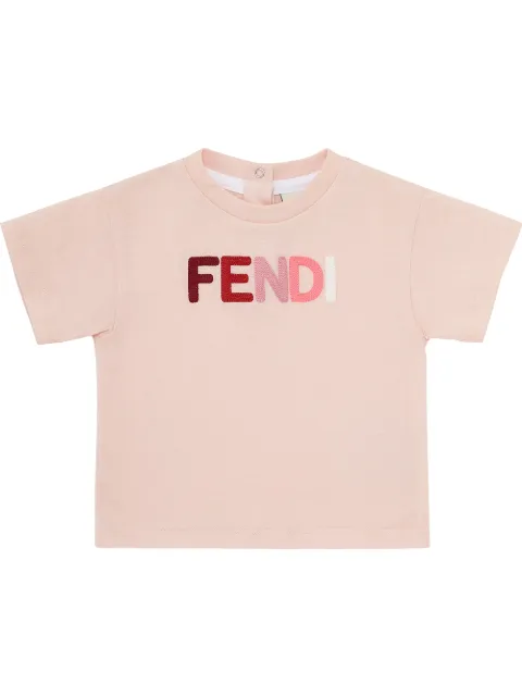 Fendi Kids تيشيرت بشارة شعار الماركة