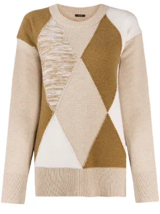 diamond knit sweater