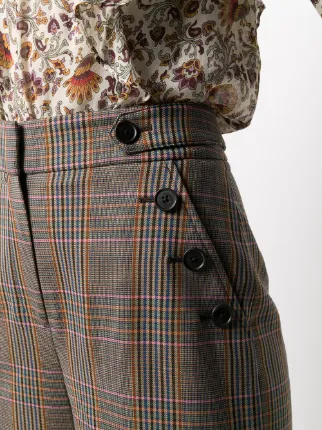 cropped plaid trousers展示图