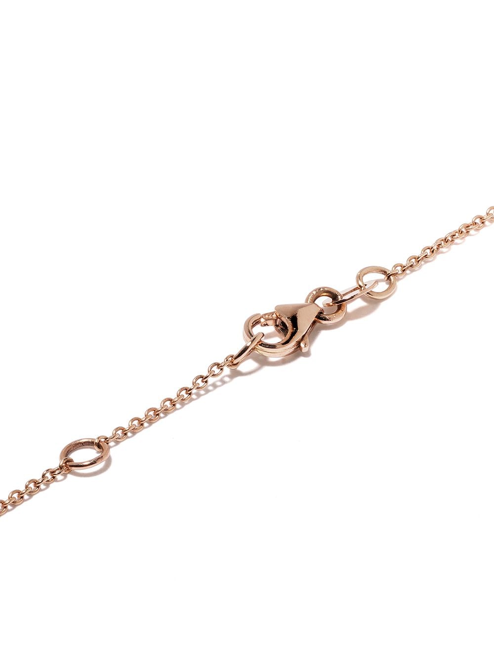 Diane Kordas 14kt Rose Gold Mini ID Rainbow Beaded Necklace - Farfetch