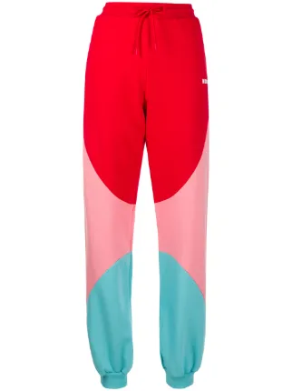 red colour track pants