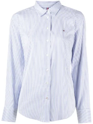tommy hilfiger striped long sleeve shirt