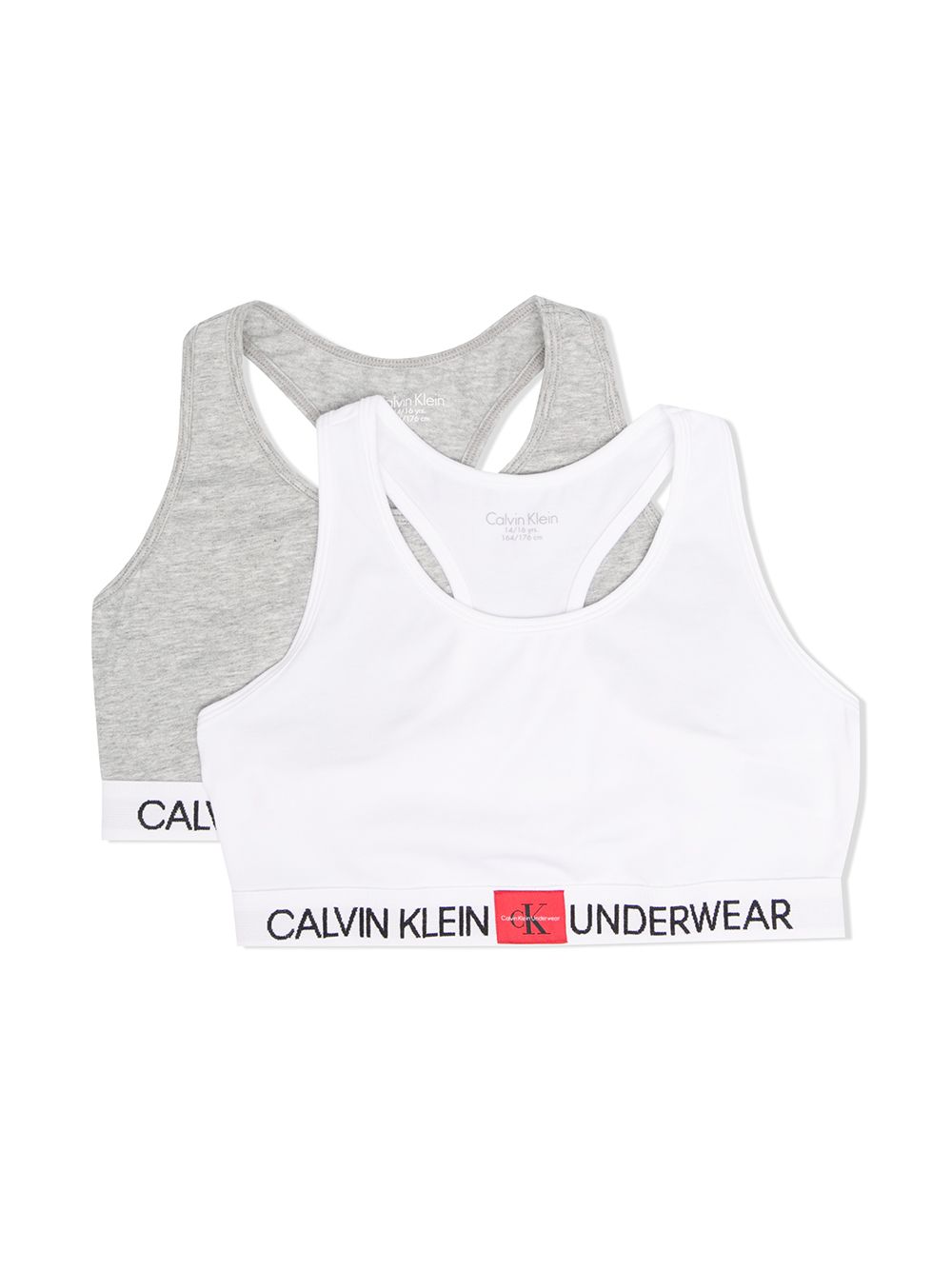 фото Calvin klein kids комплект из двух спортивных бюстгальтеров с логотипом