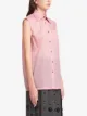 Prada sleeveless silk shirt