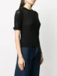 See by Chloé short-sleeve pointelle knit top