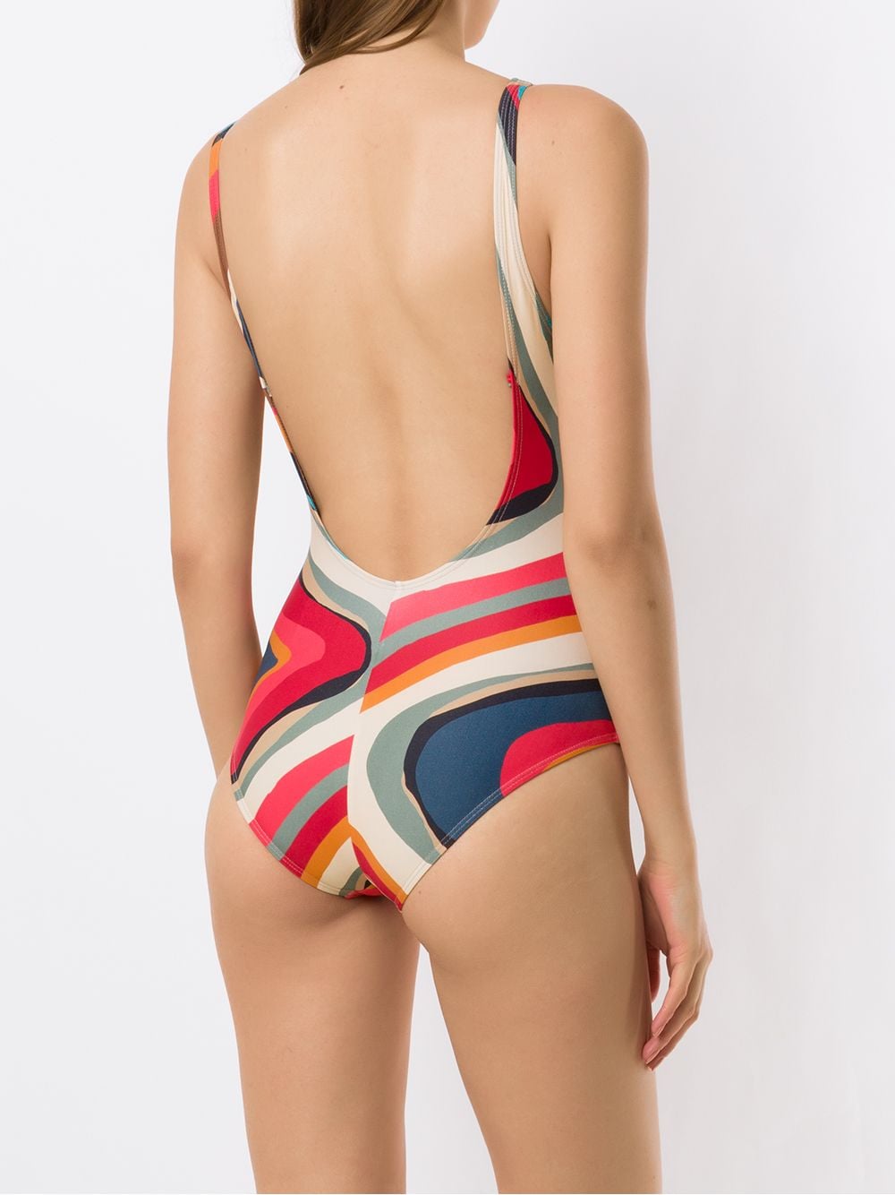 Shop Lygia & Nanny Mirassol Printed Swimsuit In Multicolour