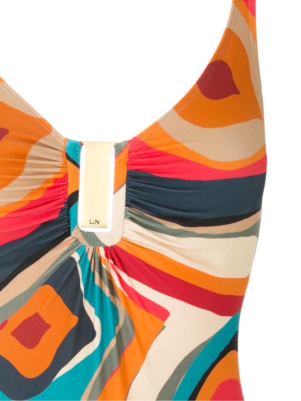 Shop Lygia & Nanny Mirassol Printed Swimsuit In Multicolour