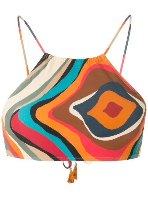 Lygia & Nanny Ilana printed bikini top
