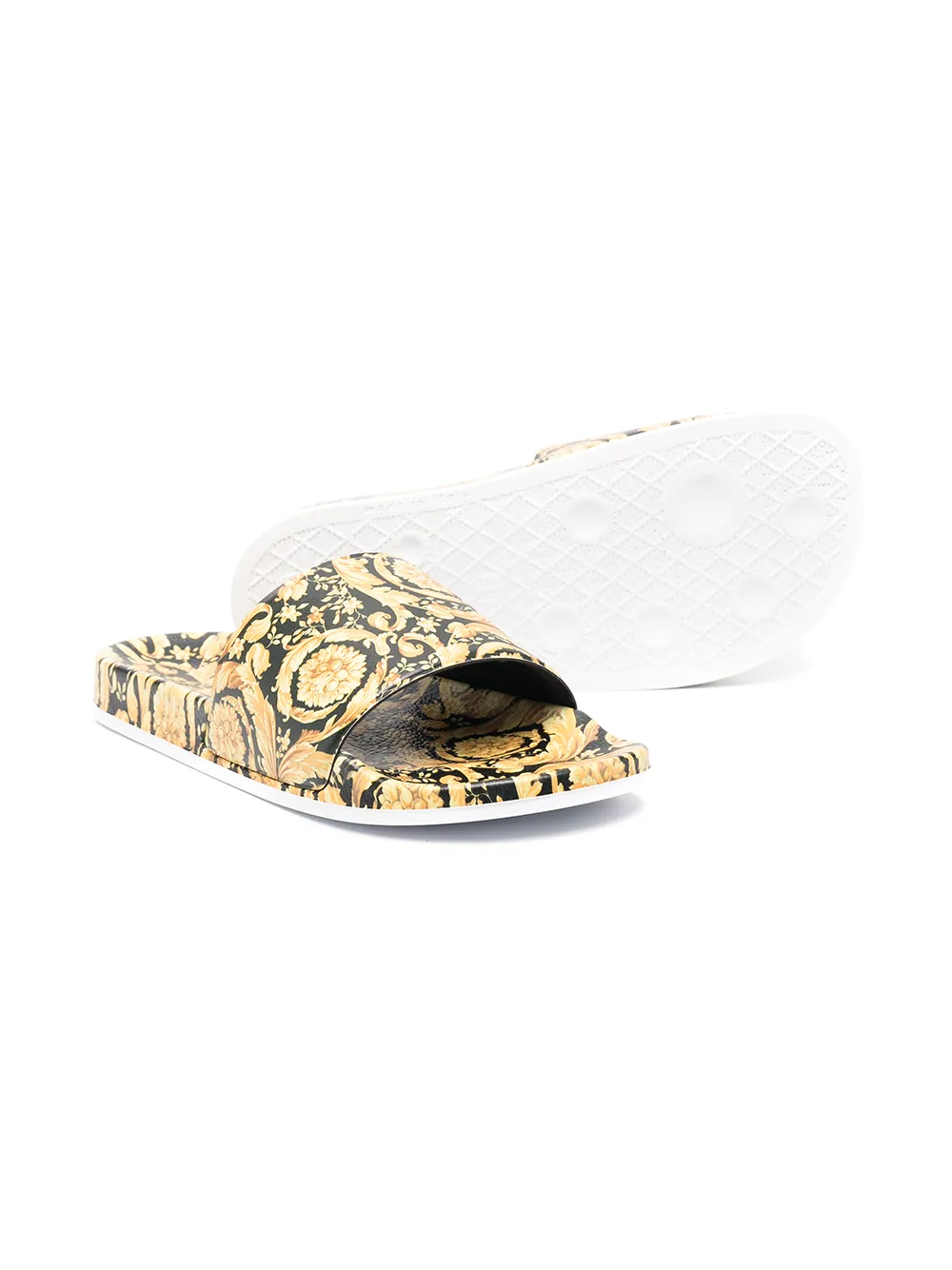 фото Young versace сандалии с принтом barocco