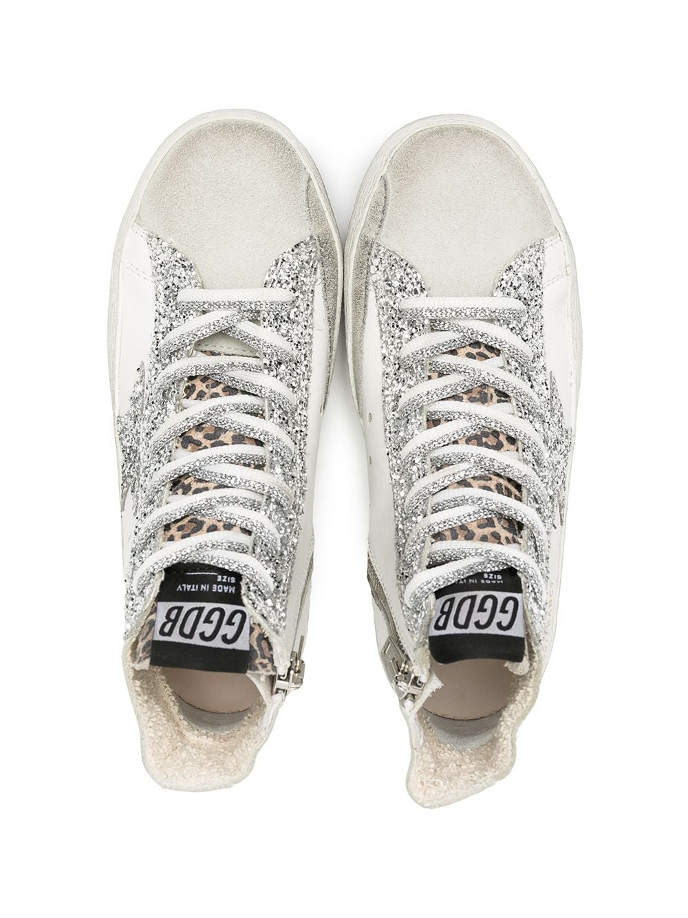 фото Golden goose kids высокие кеды superstar