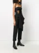 Yohji Yamamoto lace-up draped top