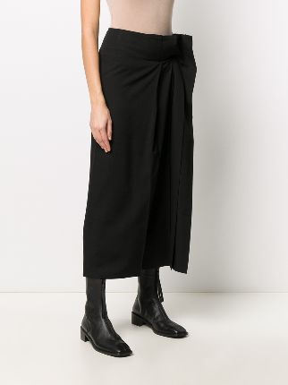 pleated panel midi skirt展示图