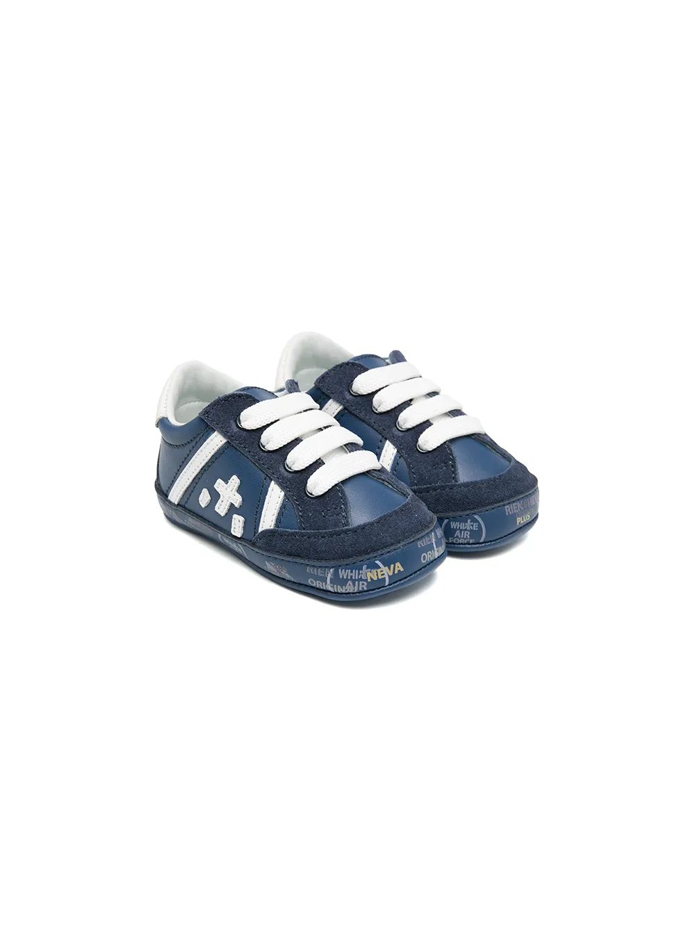 

Premiata Kids tenis bajos Baby-B - Azul