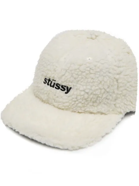 Shop Stussy sherpa fleece cap with 