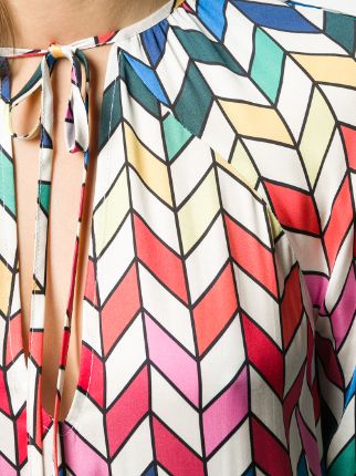 geometric print dress展示图