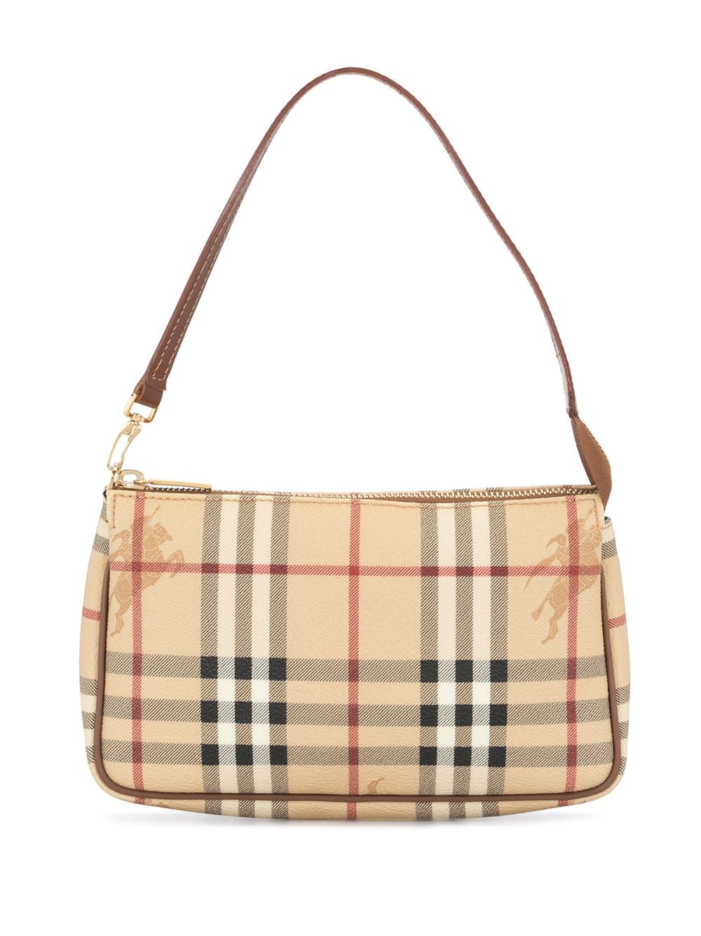 Burberry Pre-Owned Haymarket Check top-handle Bag - Farfetch