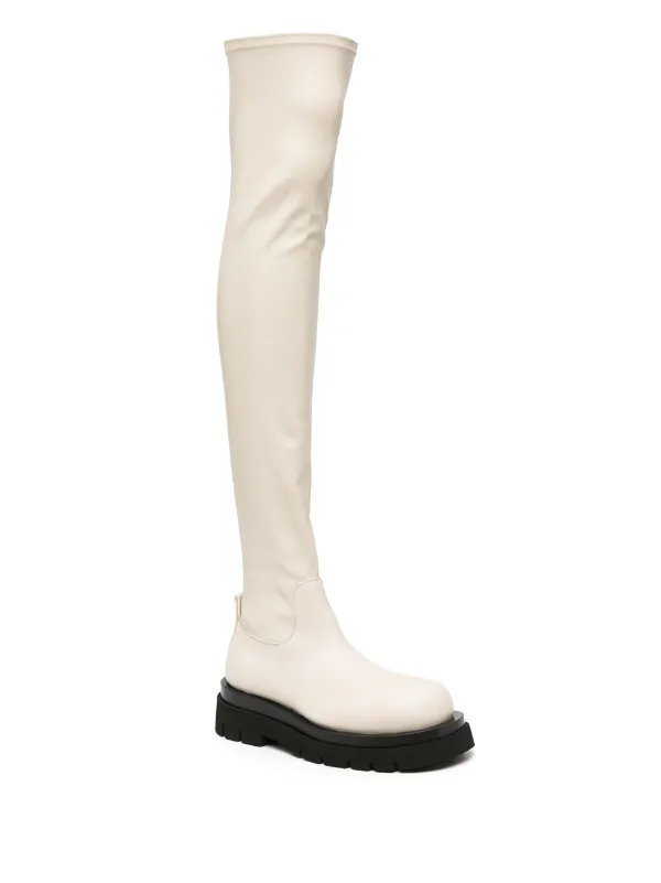 Bottega Veneta Knee High Bv Lug Boots Farfetch