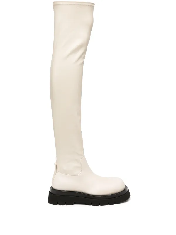 Bottega Veneta Knee High Bv Lug Boots Farfetch