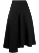 Image 1 of Rochas high-waist asymmetric midi skirt