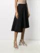 Rochas high-waist asymmetric midi skirt