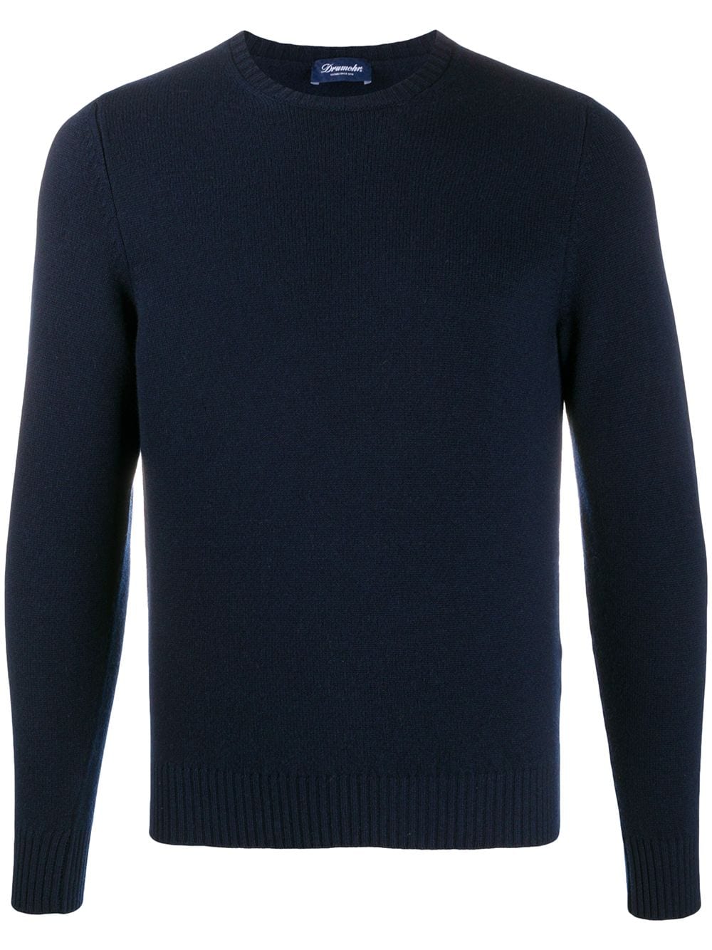 Image 1 of Drumohr rib-trimmed cashmere jumper
