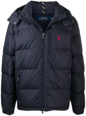 polo ralph lauren mens full zip hooded puffer jacket