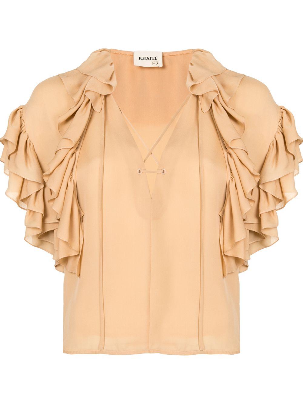 ruffle detail blouse