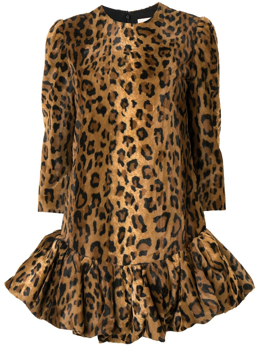 фото Khaite бархатное платье the lorie с гепардовым принтом