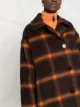 Stella McCartney check-print single-breasted coat