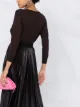 Prada fine-knit V-neck jumper